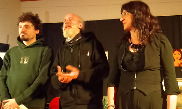 I responsabili dell'evento di inaugurazione