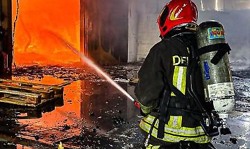 L'incendio a Beinasco