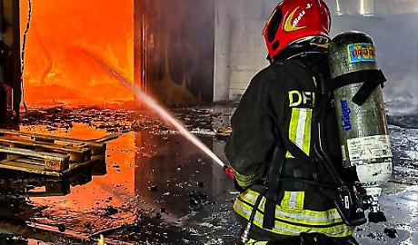 L'incendio a Beinasco