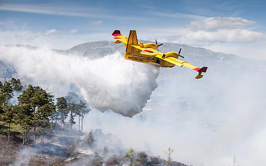 VAL DELLA TORRE. Incendi: brucia montagna nel torinese, in azione Canadair