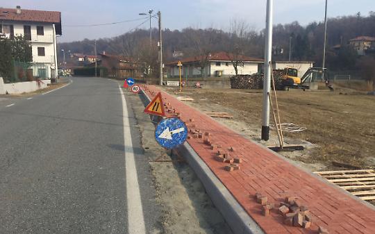 BALDISSERO. Il lascito di Besso Cordero è stato usato per un nuovo marciapiede