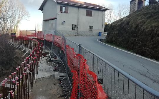 CANISCHIO. Frana sulla SP 43: consegnati i lavori di consolidamento della strada