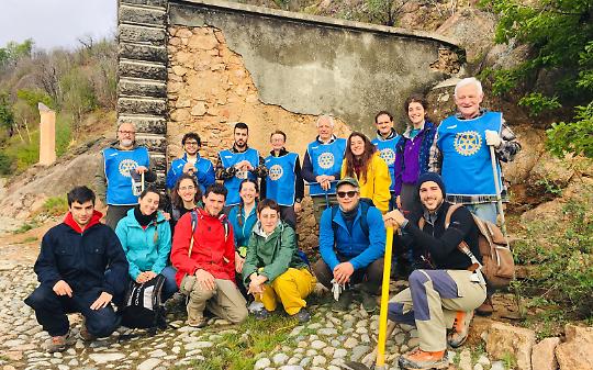 CUORGNE'. Il Rotary dona 500 alberi per il bosco del Santuario di Belmonte
