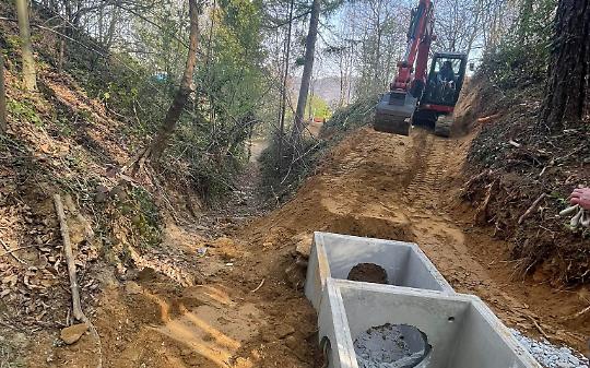 SAN COLOMBANO. Iniziati i lavori in frazione Cresto
