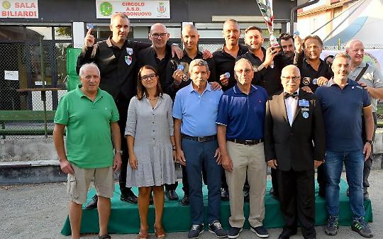 La premiazione dei Campionati Nazionali a squadre di biliardo