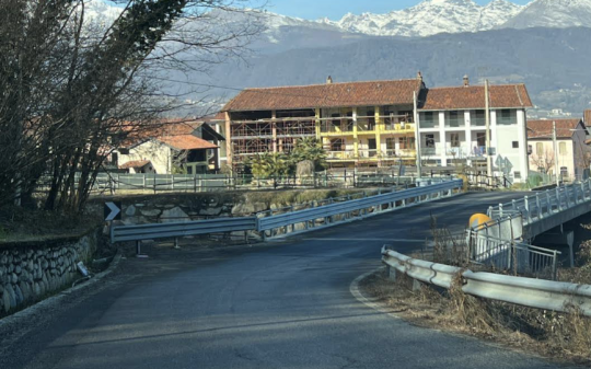 Frazione Pranzalito e San Martino ora sono più vicine grazie al ponte sul Boriana