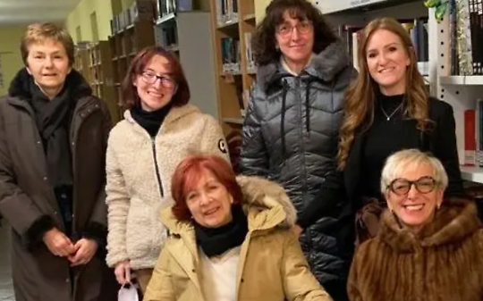 Marta Corgnati con alcune partecipanti al corso