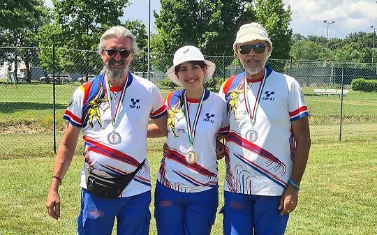 Elena Scapinello tra Valter Molino e Franco Casarola