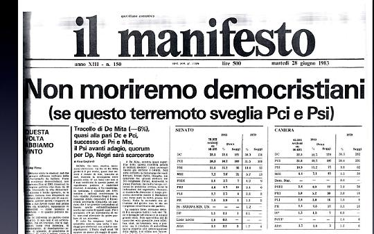Nuovo e vecchi ospedali. La politica è morta. Quel democristiano di ....