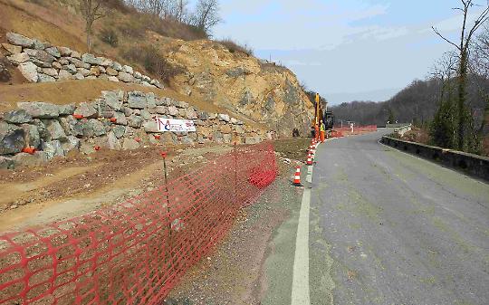 Il cantiere all'altezza della diga Gulzia partito a febbraio
