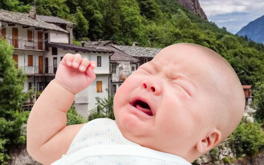 Piemonte in declino: ecco i Comuni "in estinzione" dove non si fanno più bambini