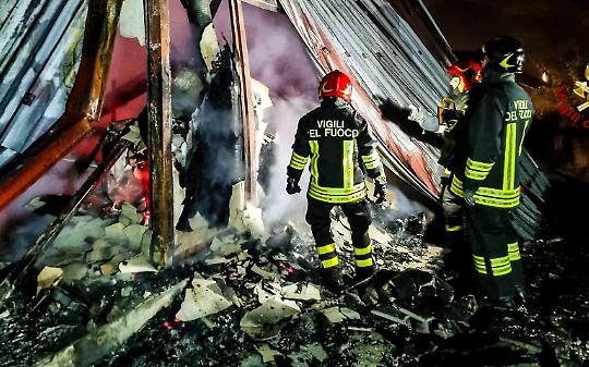 Un altro incendio a Cumiana:due roghi in pochi giorni