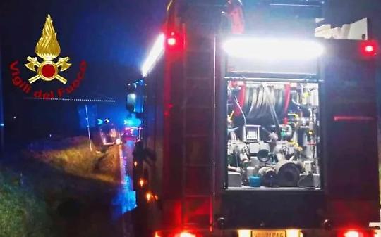 Incidente sulla SP595: automobilista grave