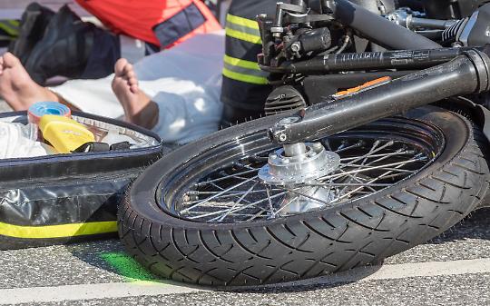 Avigliana, motociclista grave