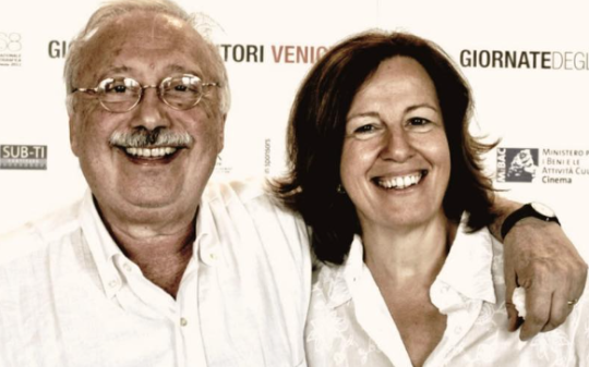 Gianni Minà con la moglie Loredana Macchietti