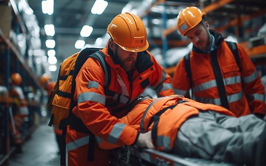 Schiacciato da un macchinario