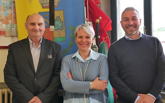 Il sindaco Grassino  e gli assessori metropolitani Cambursano e Suppo