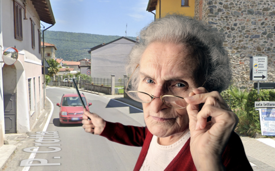 La curva di Cascinette dal quale le auto sbucano a tutta velocità