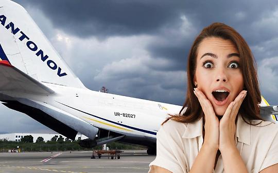 Antonov atterra a Torino Caselle