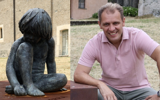 La scultura “Grano nuovo” dell’artista Gabriele Garbolino Rù