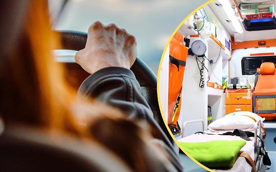 Bmw finisce contro il cantiere
