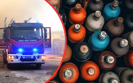 Esplosione di una bombola Gpl 