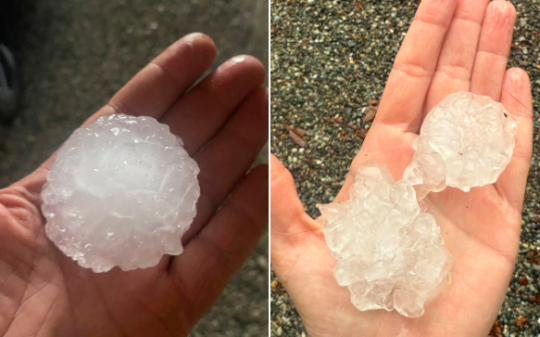 Grandinata devastante tra Ivrea e Pavone, paura nell’Eporediese dopo il temporale di questa sera