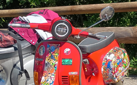 Una Vespa partecipante