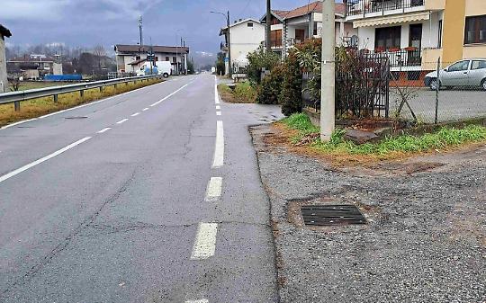 Lessolo, quasi 400 mila euro per un marciapiede di 360 metri sulla Provinciale 68