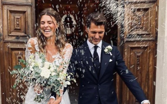 Il matrimonio da sogno di Cristina Chiabotto  con l'imprenditore di Front Marco Roscio, nel settembre 2019