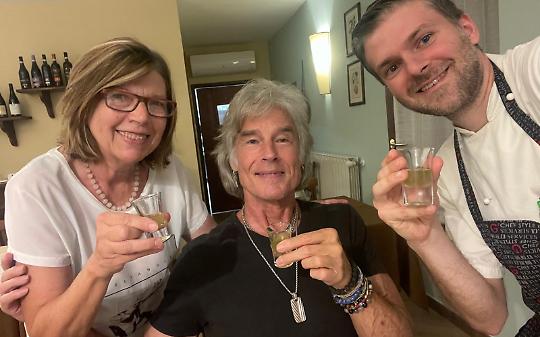 L'attore Ronn Moss alla Locanda Azeglio con chef Fabrizio Gotta
