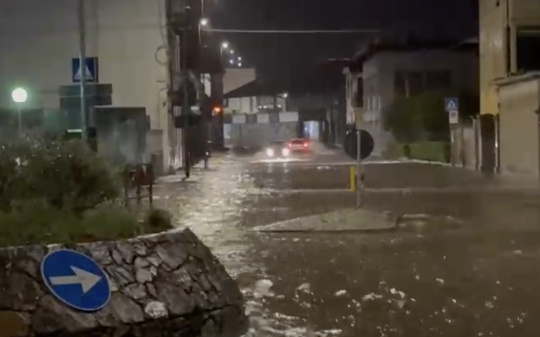 Nubifragio sul Canavese: Ivrea ancora sott’acqua, via Torino si trasforma in un fiume