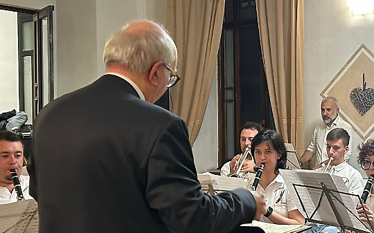 Il Maestro Cavallo ha diretto il concerto del Corpo Musicale Alpino di Ceres 