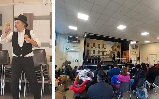 &ldquo;Vitamina C&hellip; come cultura&rdquo;: giocoleria e sorrisi nella sala polivalente di Lauriano