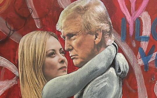 Trump e Meloni "innamorati". Centrodestra scatenato a Settimo Torinese