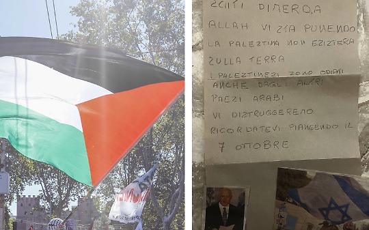 Odio in Canavese: espongono la bandiera Palestinese sul balcone, ricevono una lettera di minacce. "Vi distruggeremo"