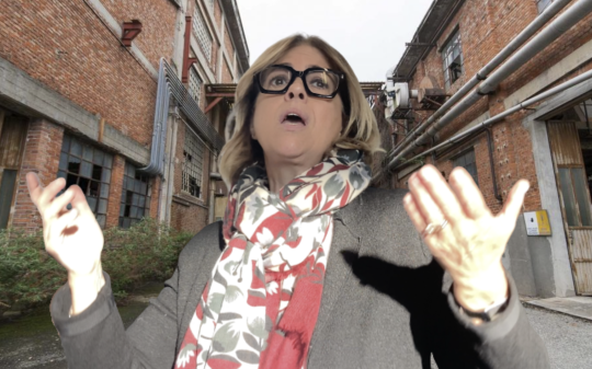 La sindaca Loredana Devietti sul palco dell'Anci a Bologna