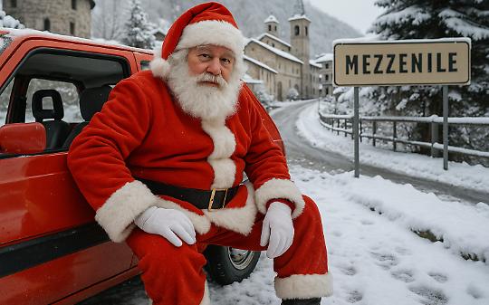 Natale on the road: a Mezzenile torna “Babbo Natale in Panda”
