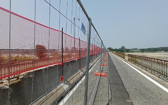 I lavori sul ponte di Crescentino