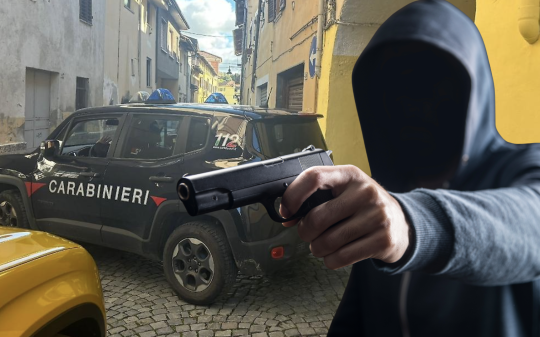 La scena della sparatoria a Banchette