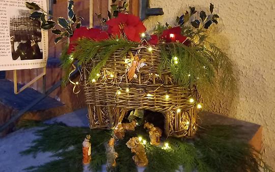 Uno dei presepi allestiti a Chiaves