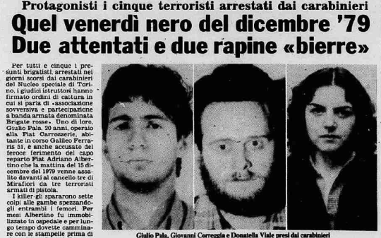 Torino, 14 dicembre 1979: una scia di sangue tra fabbriche, pistole e mitra. La citt&agrave; ostaggio di terroristi e banditi