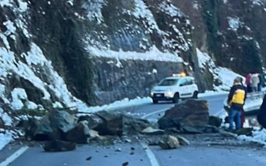 Frana nelle Valli di Lanzo