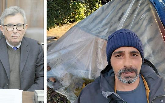 Moglie e marito dormono a -5 gradi in una tenda a Chivasso: i volontari cercano sacchi a pelo per aiutarli. E il Comune che fa?