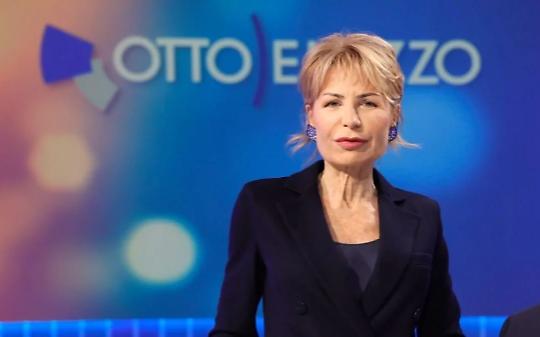 Incendio vicino allo studio tv