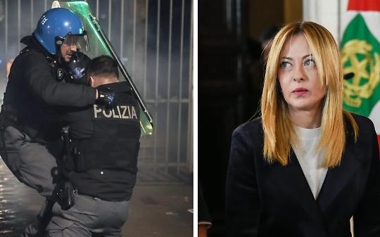 Guerriglia a Torino, Meloni dagli agenti feriti: "E' tentato omicidio"