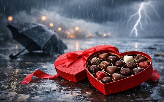 San Valentino all'insegna del maltempo