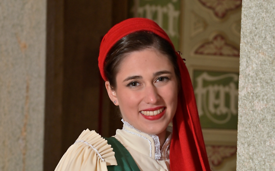 Ecco la vezzosa Mugnaia. E' Benedetta Camoletto