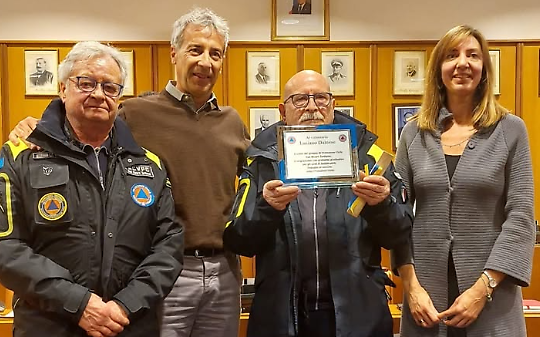 San Mauro saluta Luciano Dainese, storico volontario della Protezione Civile