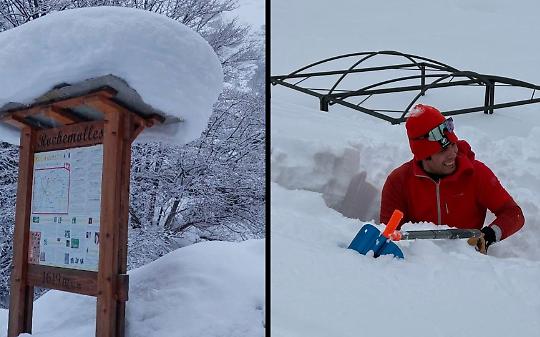Alpi nella morsa della tempesta
